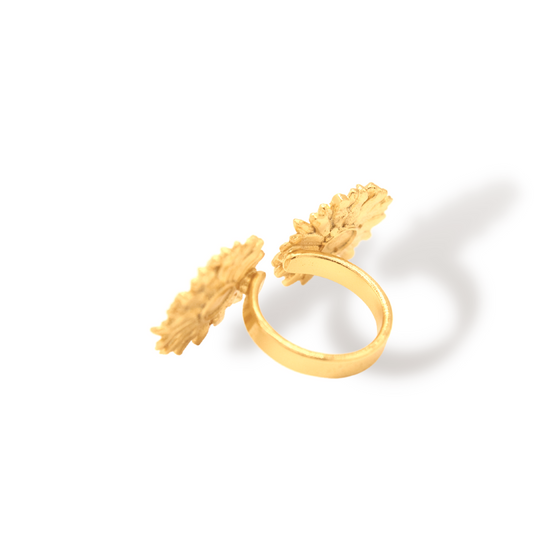 Anillo grande con Flores de Margarita doble